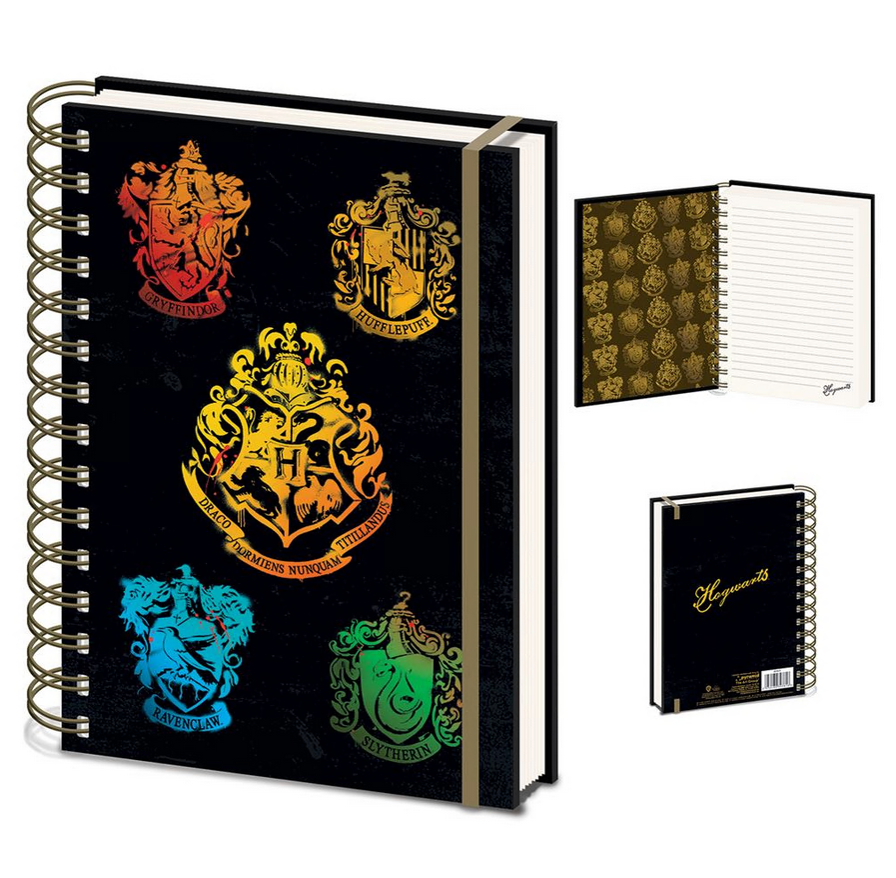 Biljeznica_Pyramid_International_HARRY_POTTER_(COLOURFUL_CREST_DARK)_A5_0.png