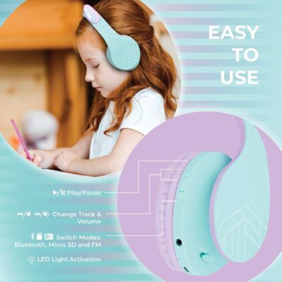 Djecje_bluetooth_slusalice_Powerlocus_P2_Cat_ears_tirkizno_ljubicaste_0.jpg