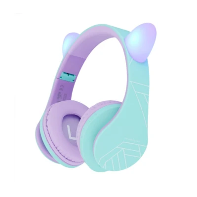 Djecje_bluetooth_slusalice_Powerlocus_P2_Cat_ears_tirkizno_ljubicaste_0.jpg