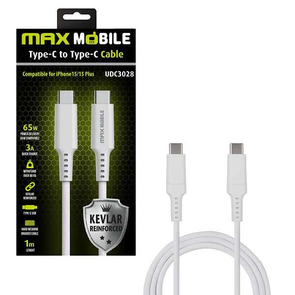Kabel_MAXMOBILE_TYPE_C_TYPE_C_UDC3028_KEVLAR_WHITE_QC_3A_1m_0.jpg