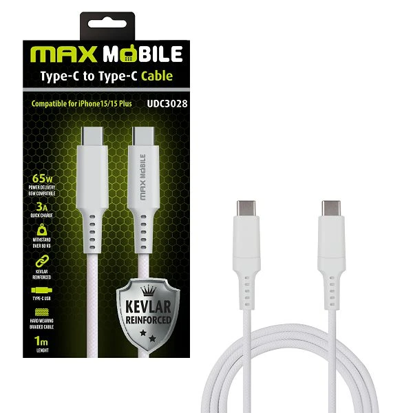 Kabel_MAXMOBILE_TYPE_C_TYPE_C_UDC3028_KEVLAR_WHITE_QC_3A_1m_0.jpg