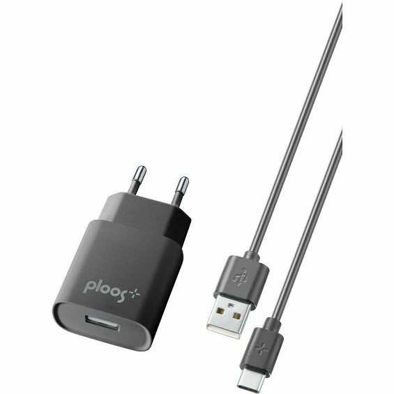Kucni_punjac_Ploos,_2A,_1x_USB_A,_Kabel_USB_A____USB_C_100cm,_Crni,_(PLTCKIT2ATYCK)_1.jpg